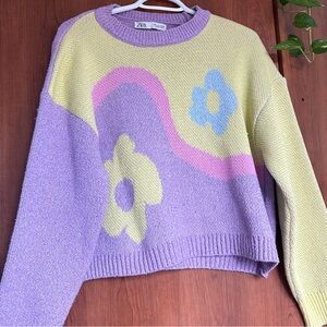 Zara Multi-Coloured Knit Sweater